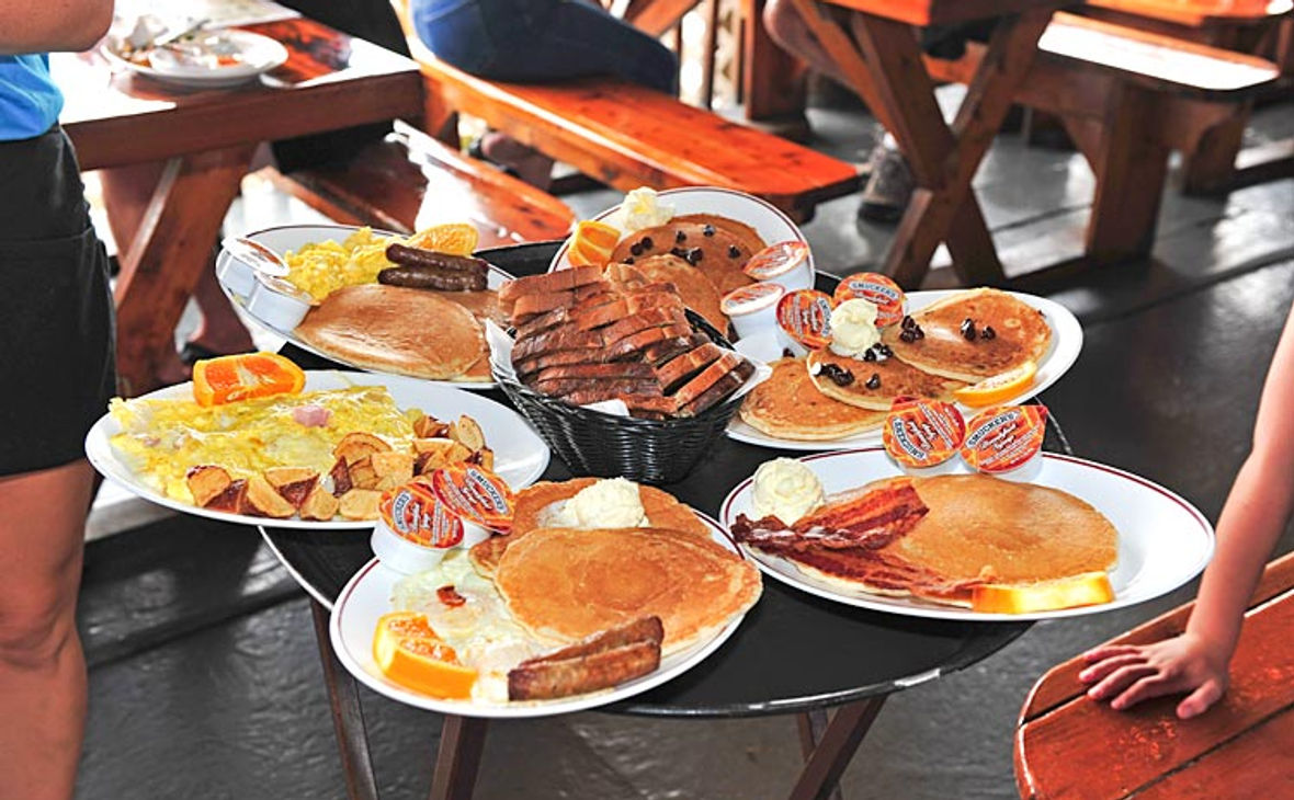 Hearty breakfast platters at Carmen's